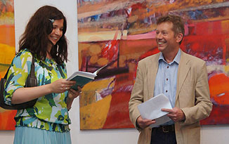 Kasia Banas and Jens Fink-Jensen, Galeria Miejska, Wrocław, Poland, 10 May 2012, Photo: Marek Koprowski (Galeria Miejska)